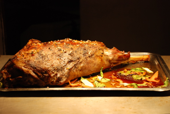 Grilled Lamb Shank