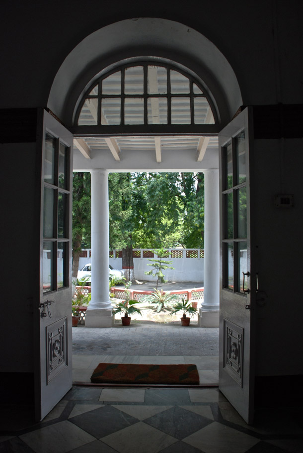 The entrance to the Magistrate's House