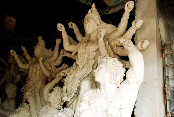 Making of clay idols of Gods & Goddesses, Kumortuli, Kolkata