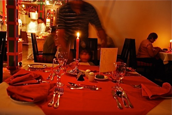 The special Valentine Night's dinner