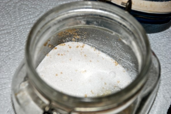 Brown Sugar granules mixed with white sugar Brown Sugar granules mixed with white sugar