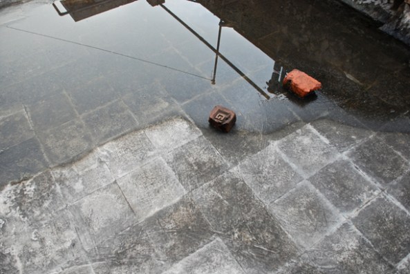 Faint evidence of the monsoon shower; Photo Courtesy - My brother