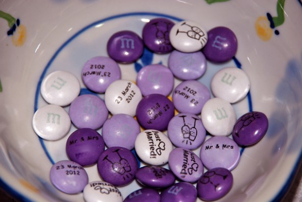 The Purple M&Ms going into the microwave The Purple M&Ms going into the microwave