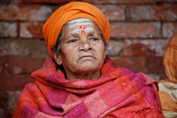 Abandoned by family - sitting in the sacred temple premises waiting for their deaths