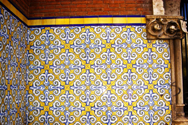 Decorated tiles