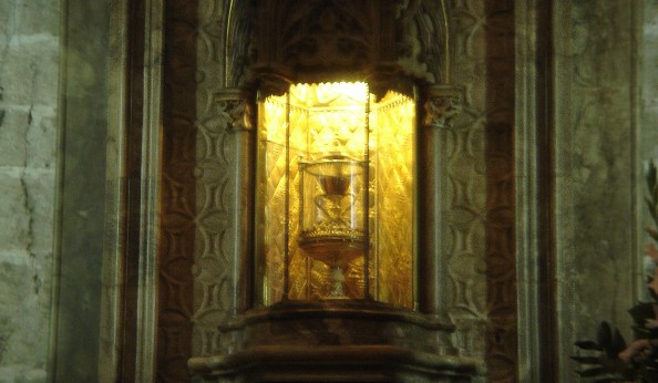 The actual chalice inside the Cathedral - the blurriest picture I've ever taken!