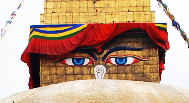 Buddha's mersmerising 'all-seeing' eyes