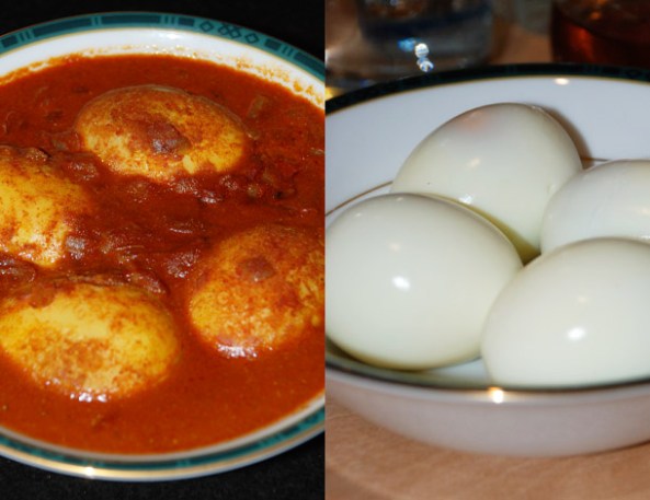 The red eggs & the white eggs!