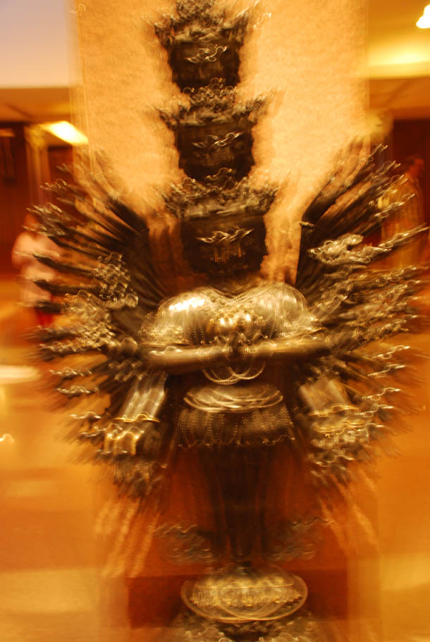 The magnificent bronze idol of the God Lokeshwar