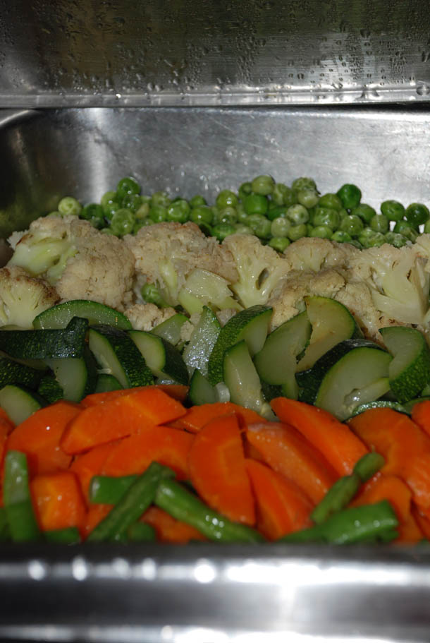 Steamed vegetables