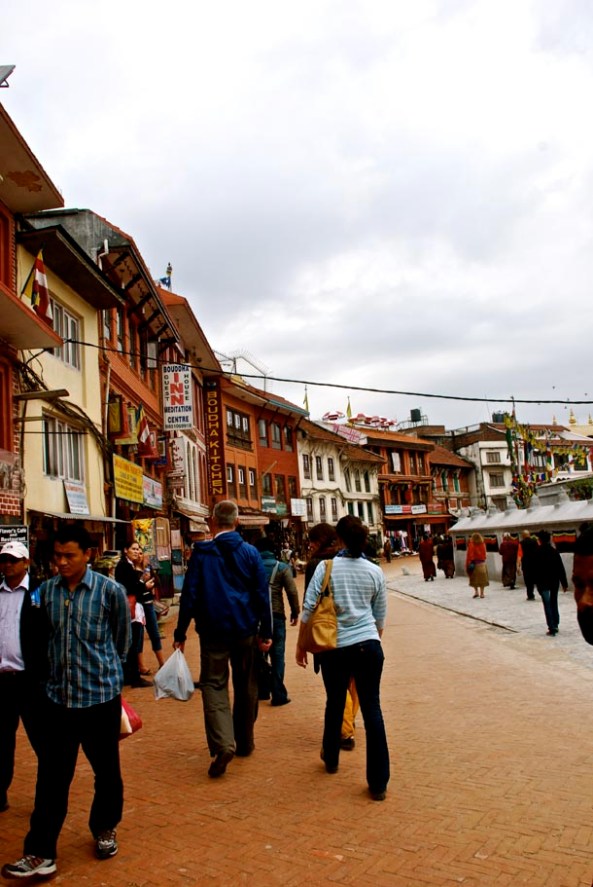 Tourists throng Boudhanath