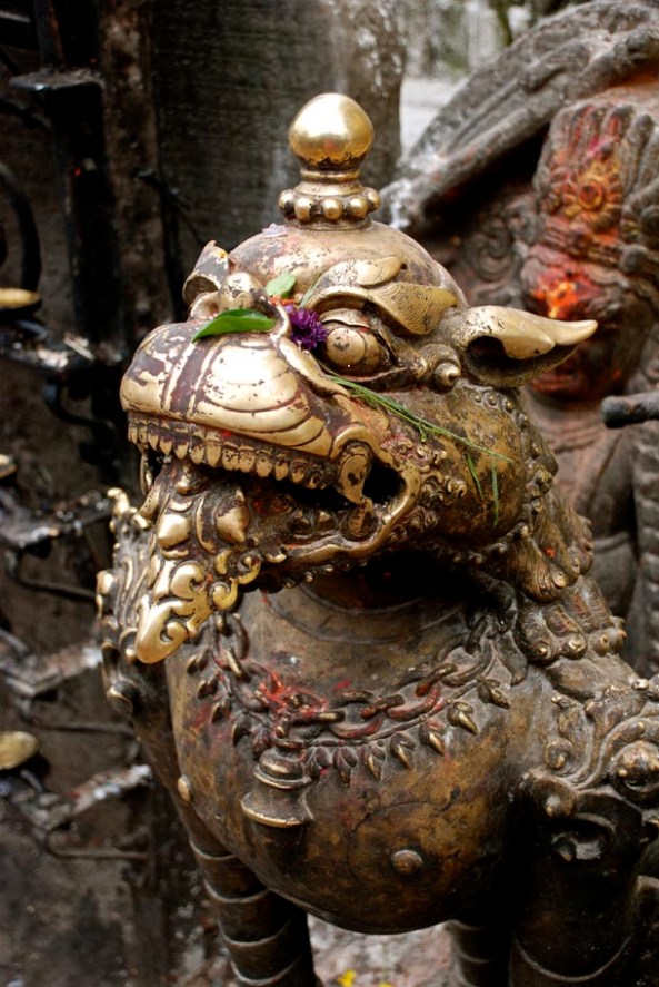 Lion guarding the entrance