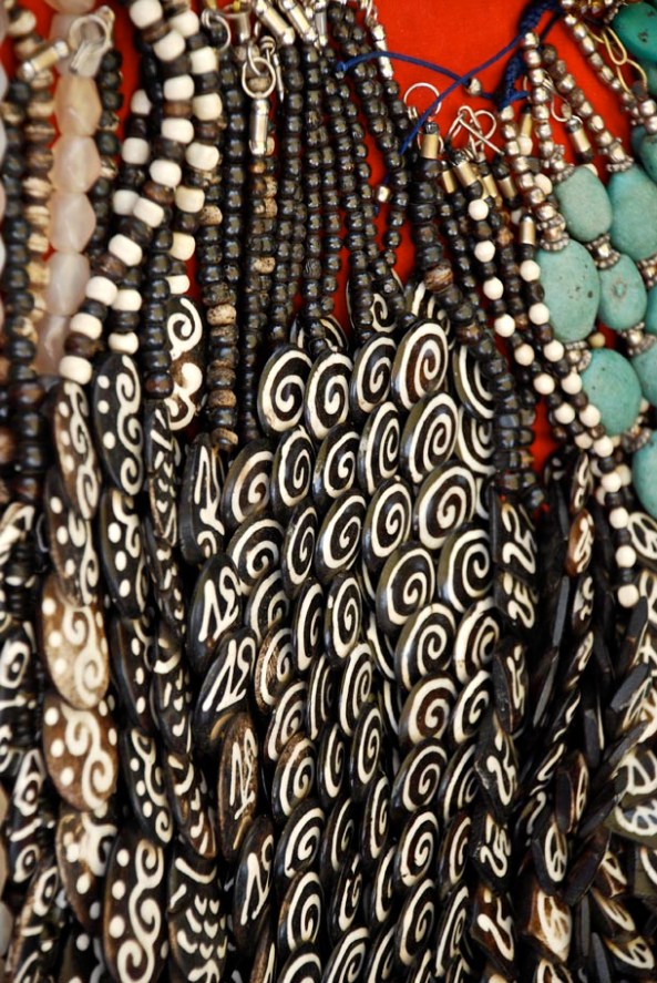 Amazing array of jewellery on the hill-top