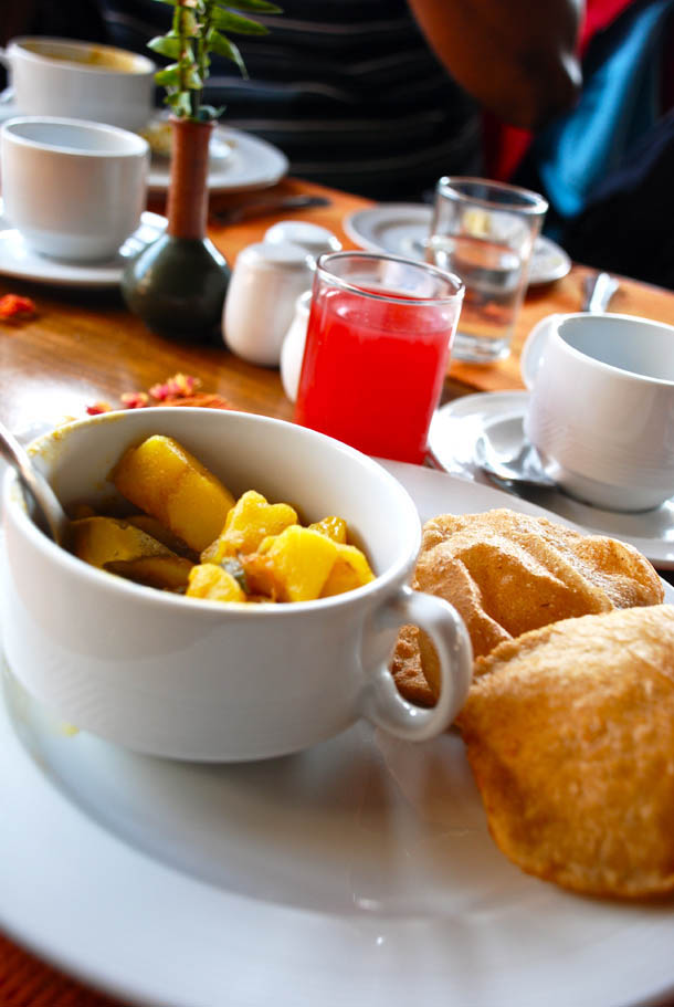 Hot Puris and Aloo Tarkari