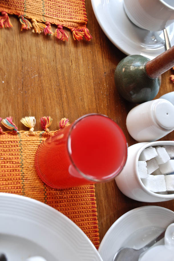 Freshly squeezed watermelon juice