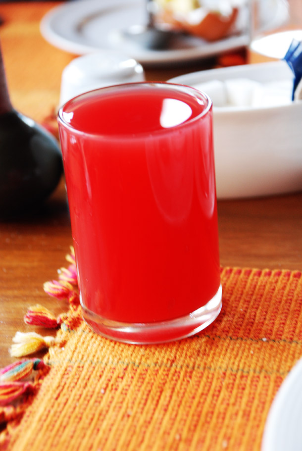 Freshly squeezed watermelon juice