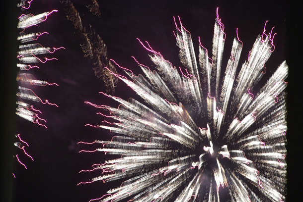 Fireworks on the JBR Beach for the inauguration of Meydan Beach Club