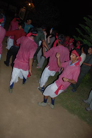 All of us joined in their dance