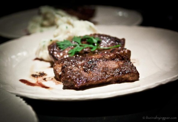  Pan-Fried Calve’s Liver served with Yam Mash