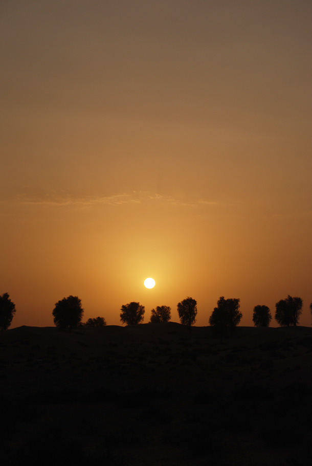 Sunset at Al Maha Desert Resort & Spa