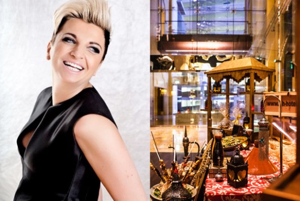 Chef Silvena Rowe (left); The Arcade, The H Dubai (right)