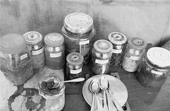 Special glass jars dedicated only for making pickles... I've inherited all of these