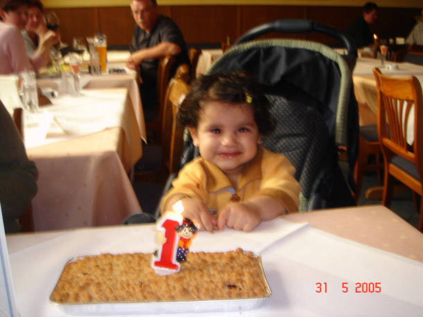 Big Z turns 1, Frankfurt. My blurry photograph.