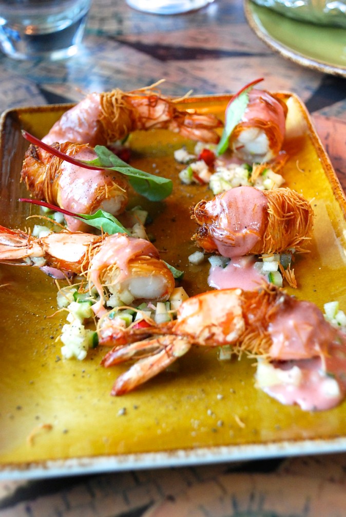 Kadaifi Jumbo Prawns in Eat Greek