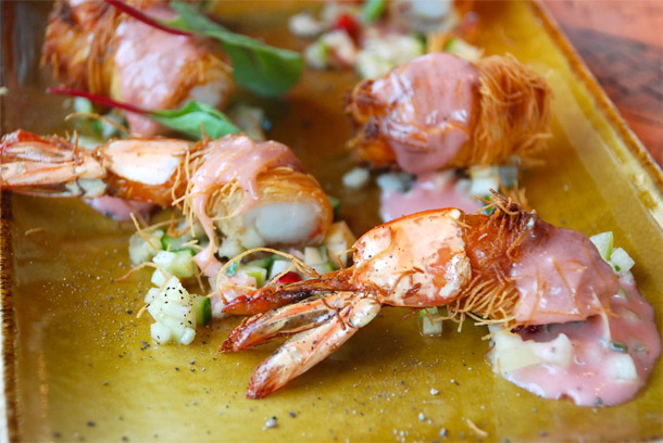 Kadaifi Jumbo Prawns @ Eat Greek