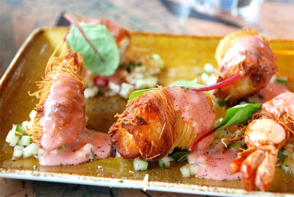 Kadaifi Jumbo Prawns @ Eat Greek