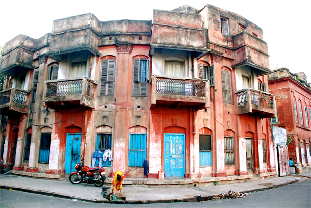 Beautiful old buildings in North Kolkata