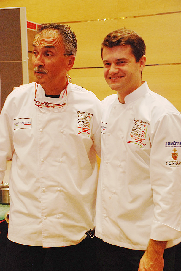 Chef Walter Potenza and Chef Enrico Bertolini