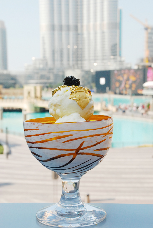 Ultimate White Chocolate Gold Sundae in Fortnum & Mason