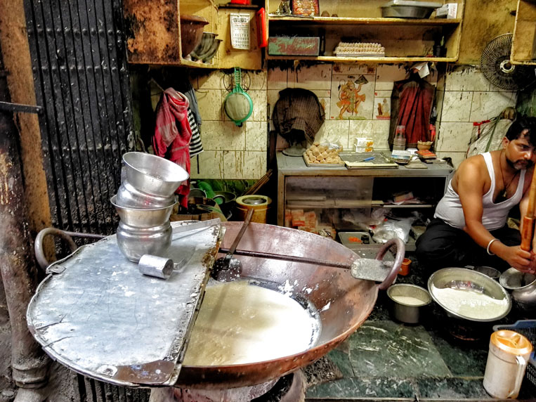 Presenting Kolkata's street food by presenting Sharma's in Dacres Lane with BBC Travel Show UK