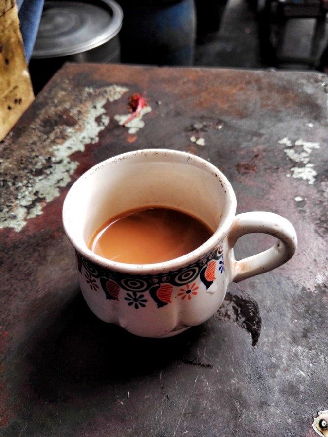 Chai in Chittobabur Dokan in Dacres Lane with BBC Travel Show UK