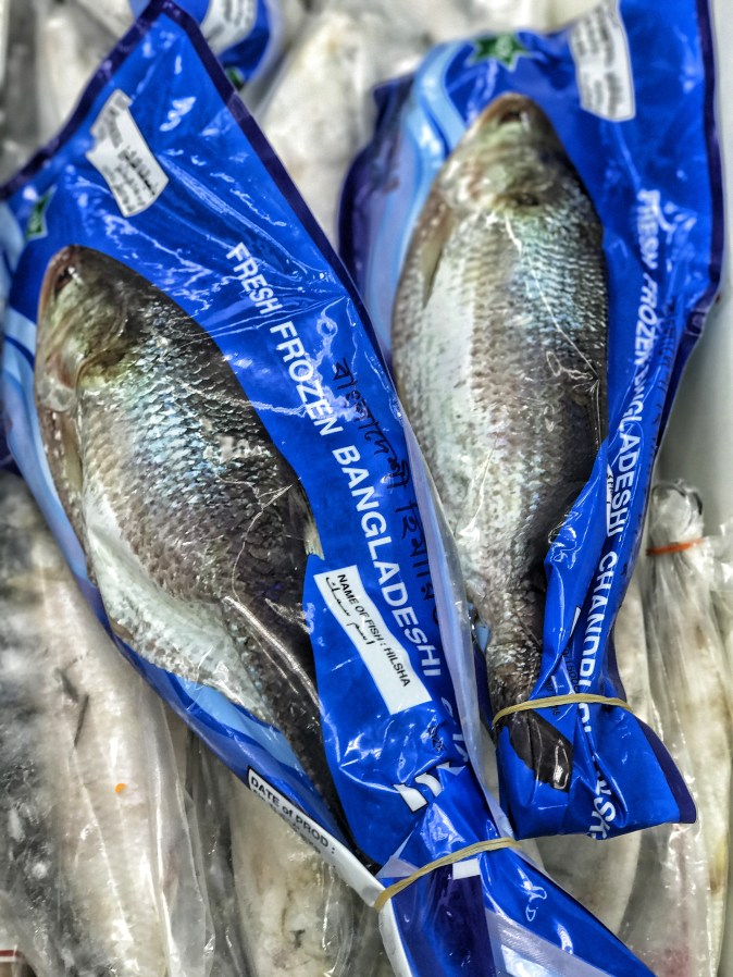 Frozen Hilsa available in Backet Supermarket in Sharjah