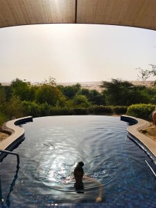 Private dip pool with Bedouine Suite in Al Maha Desert Resort