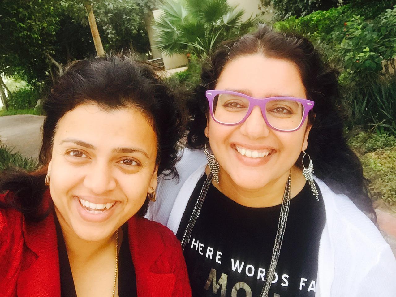 Esha Nag, Senior Editor of Gulf news and Ishita B Saha, author of culinary travel blog IshitaUnblogged