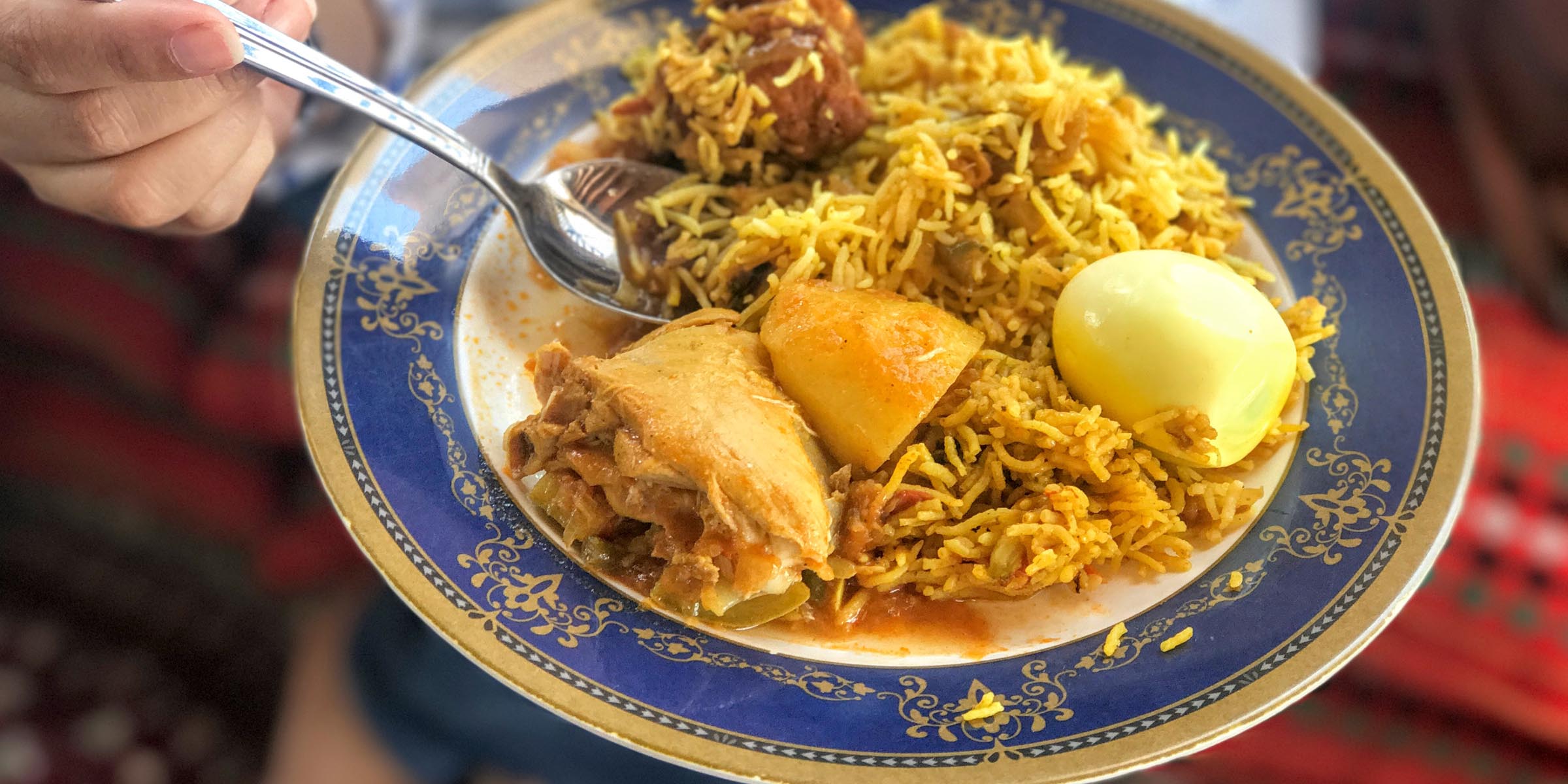 Chicken machboos at the cultural lunch at SMCCU