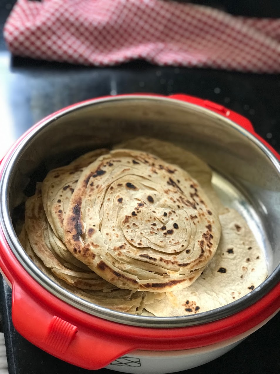 Malbari Parotta made at home 
