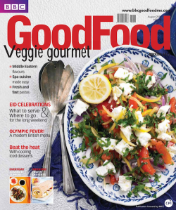 BBC GoodFood Middle East, August 2012