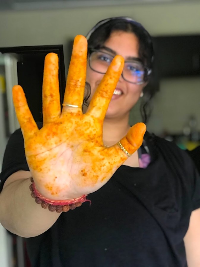 Turmeric in hand