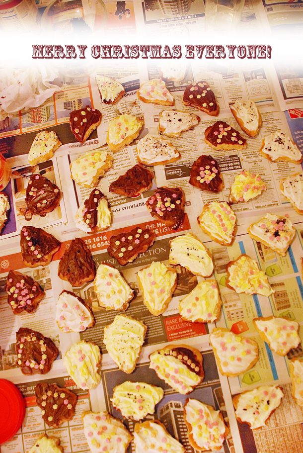 Christmas cookies made at home