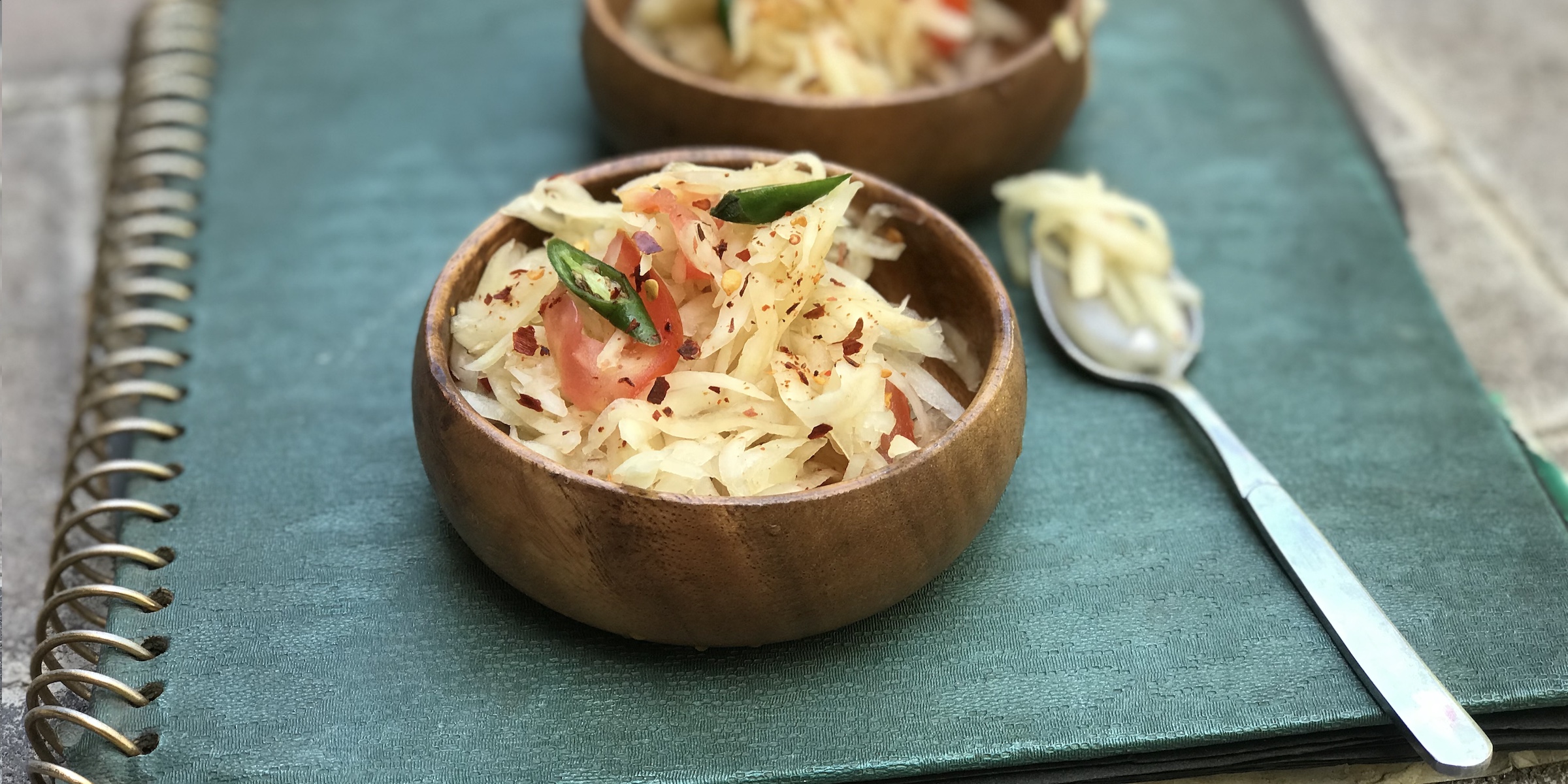 Thai Green Papaya Salad made at home