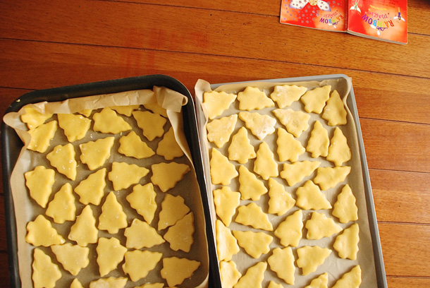 Christmas cookies made at home