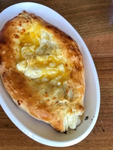 Georgian meal at Maya's Garden restaurant in Telavi