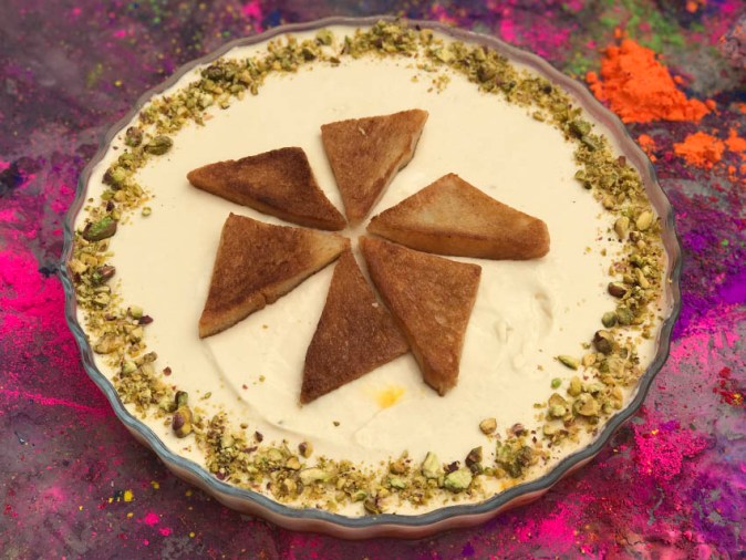 Special Dessert for Holi - Gajjar Halwa with Rabri Mousse and Shahi Tukda