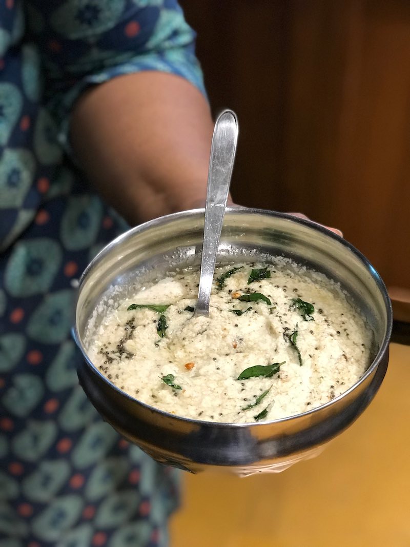 Coconut chutney for vada and Venn Pongal