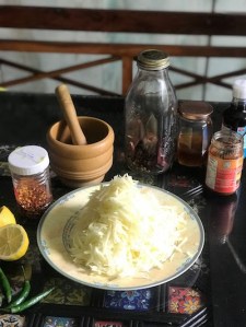Ingredients for Thai Green Papaya Salad