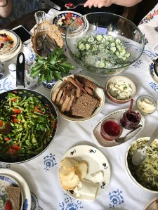 Our lunch menu of a Summer Breakfast Menu at Katarzyna Pilitowska's apartment